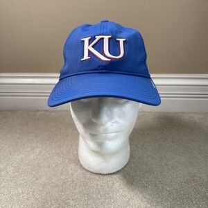 NWT Kansas Jayhawks Mens Womens Hat Slouch Aeroready Hat Cap KU Basketball